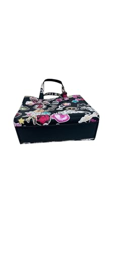 Bolso tote pequeño de cuero Marc Jacobs con asa superior y correa cruzada (negro) miniatura 5