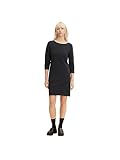 TOM TAILOR Denim Damen Basic Kleid mit Raffdetail 1033611, 10522 - Shale Grey Melange, M