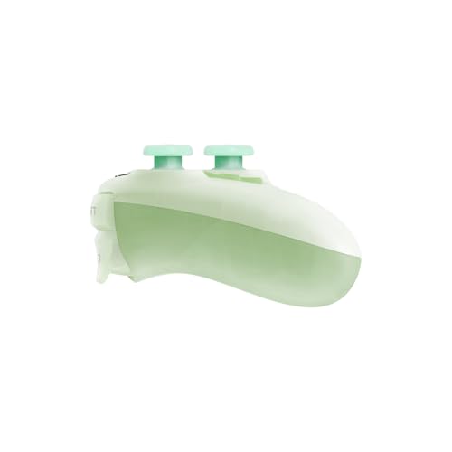 Image of 8Bitdo Ultimate Mini Wired Controller for Xbox with RGB Lighting Fire Ring, Hall Effect Joysticks and Triggers, for Xbox Series X|S, Xbox One, Windows 10 /11 - Officially Licensed (Translucent Green)