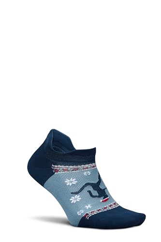 Image of Feetures Elite Light Cushion No Show Tab Sock Wave