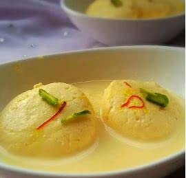 Traditional Rasmalai 4 pcs Indian Traditional Sweet Best Gift For All Occasions Raksha Bandhan, Rakhi, Marriage, Diwali, Holi, Ganesh Chaturthi Festival Treat For Family & Friend