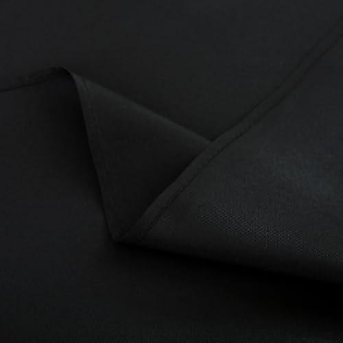 Image of sancua Small Square Tablecloth 36 x 36 Inch Black, Stain and Wrinkle Resistant Washable Polyester Table Cloth for Dining Buffet Party Decorative Fabric Table Cover for Nightstand End Bedside Tables