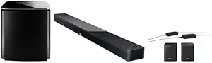 Bose Smart Soundbar Ultra Black, Bundle Bass Module 700, Black Surround Speakers Black