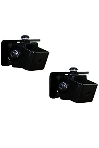 Alzarsi-SWM- D2 - Speaker Wall Mount - Bracket 2 Nos for M4 / M5 / 1/4'' x 20UNC Thread Hole/Keyhole Speakers - with Flexible Positioning Angle (Pack of 2)