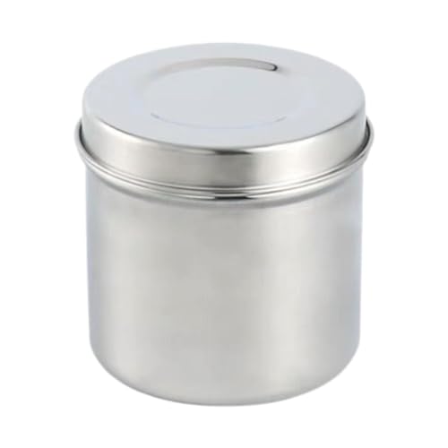 Tarro de acero inoxidable para ungüentos médicos de 9x9.2 cm duradero 2