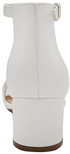 Image of LONDON FOG Women's Nikki Low Two Piece Block Heel Dress Shoe Ladies Ankle Strap Pump Sandal