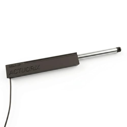 Image of Actuorix Gear Up Electric Linear Actuator, 100mm Stroke, 12V DC, Metal Gearbox, Built-in Limit Switches, for Robotics and Automation