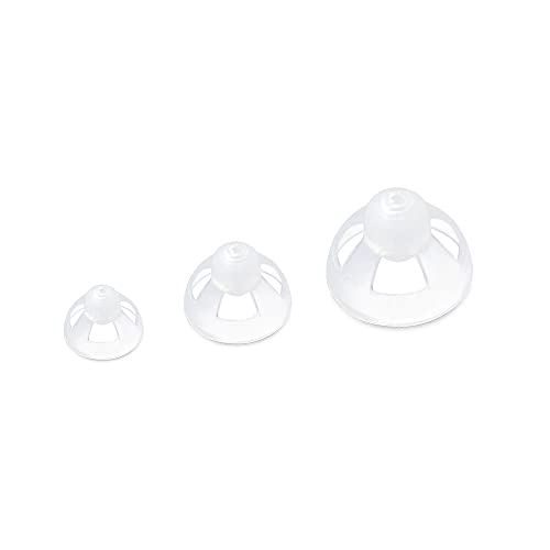 Open Domes, S/M/L Dome Piece for Earphone in-Ear Rubber Head, Sound Isolating Design Open Dome Piece 1 / 2Pcs