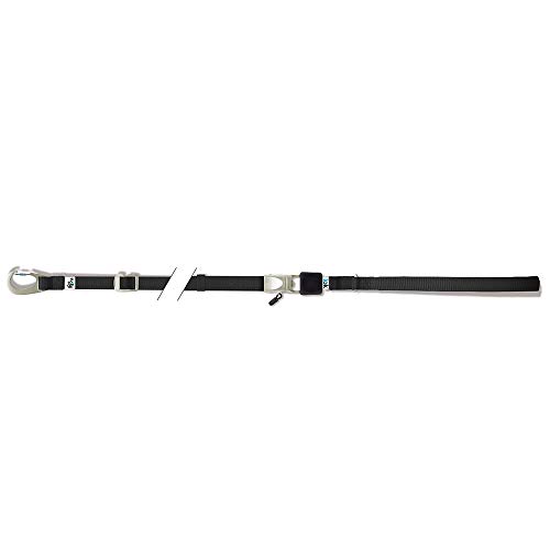 Laisse Curli avec mousqueton sécurisé Lok Basic noir pour balade sereine