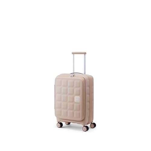 Image of American Tourister Bitbloc | Cabin Trolley Bag (55.5 cm) | 34 Ltrs | 360 8 Wheel Spinner | Hard Case | Recessed TSA Lock | 3 Years Global Warranty | Coffee