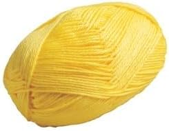 Image of ProKart Premium 4 Ply Woolen Knitting Yarn, Yellow Mango (100g x 4 Pack). Soft Yarn for Knitting, Crochet and Crafts. Ideal for Sweaters, Scarves, Hats, Baby wear, Purses and DIY Projects.