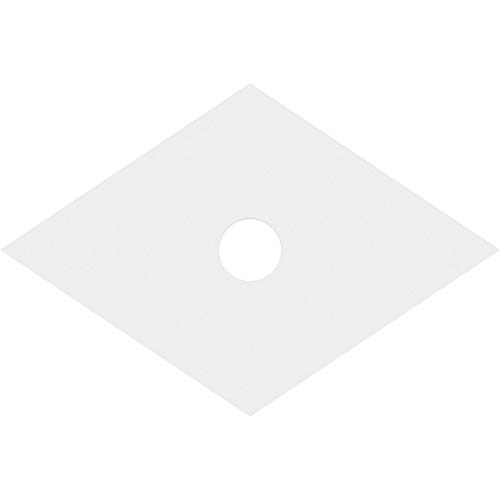 Image of Ekena Millwork CMP32X21DD-04000 Diamond Architectural Grade PVC Contemporary Urethane Ceiling Medallions 32 inchW x 21 3 /8 inchH x 4 inchID x 11 1 /4 inchC x 1 inchP