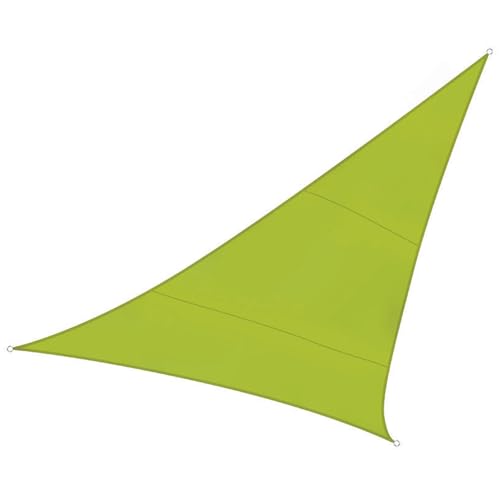 Toile d'ombrage de jardin triangulaire 5m pour terrasse Perel vert