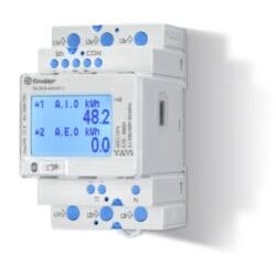 Compteur d'énergie triphasé 80A Finder 7M3884000112PAS multifonction pour rail DIN