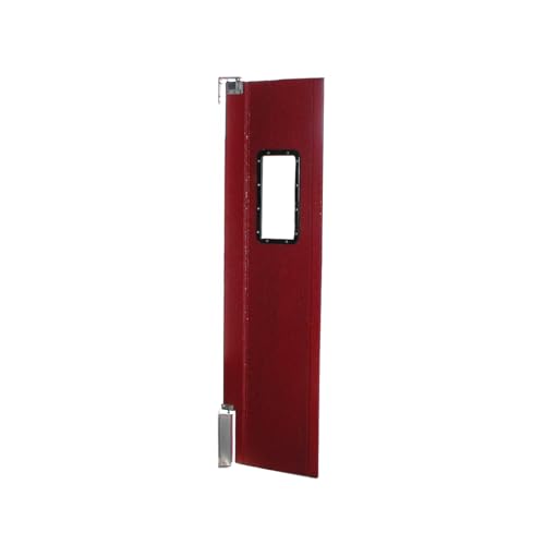 Image of 36 inch x 84 inch Pro Tuff Red Single Panel Commercial Restaurant Kitchen Swinging Traffic Door, Kitchen Swing Restaurant Door from Discount Commercial Doors