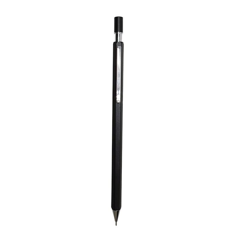 Ołówki 1 szt. Ołówek mechaniczny 0,7/0,5 mm, w całości metalowy, artykuły piśmiennicze, uczniowie, ołówki automatyczne (C 0,5 mm) (A 0,7 mm)