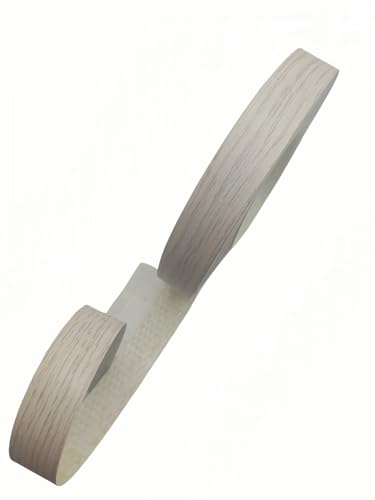 Image of HGKJHFmelamine Edging Tape. 13 /16in*40ft,pre Coated with hot melt Adhesive Flexible Veneer Edge Edging, Used for Cabinet and Furniture Maintenance (No3-Light White Wood Grain, 13 /16in*40ft)