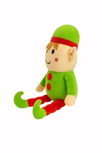 Image of Santa Clauss Driver Soft Toy for Girls Boys Kids,Red&Green,Santa Plush Stuffed Baby Teddy Gift Birthday, 30cm