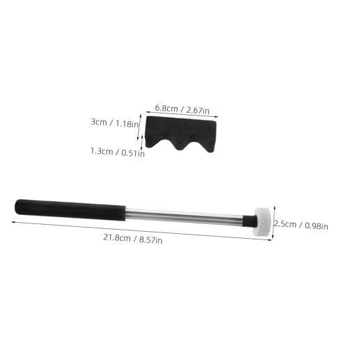 Baquetas para batería con cabezal de fieltro negro miniatura 2