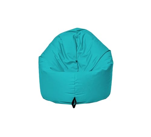 Momiralland Sitzsack 2 in 1 Funktion für bequemes Sitzen & Liegen – Indoor & Outdoor da er Wasserfest ist – Bdenkissen – für Kinder & Erwachsene (Türkis, 120 cm - Durchmesser)