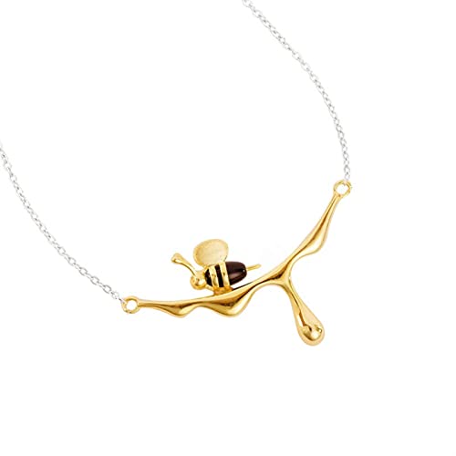 Chaîne de clavicule abeille argent pour illuminer vos tenues d'été quotidiennes