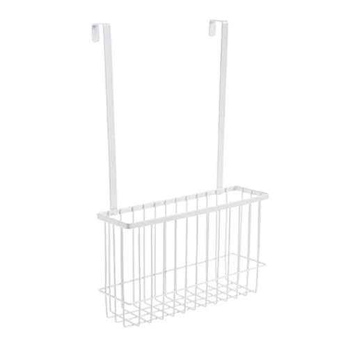 IMUSINICE Organizador Colgante para Puertas de Armario de Acero al Carbono, Cesta de Almacenamiento Alargada de 12 Piezas, Adecuado para Cocina y Baño, sin Perforación, Ahorro de Espacio