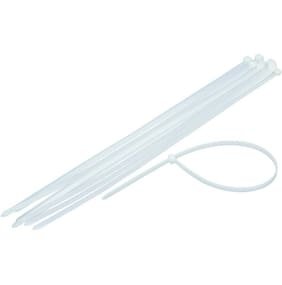 400mm x 7mm Nylon Standard Cable Tie (White Pack of 100)