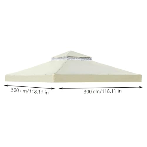 Housse de remplacement pour toit de tente 3x3m imperméable idéale pour repas de barbecue
