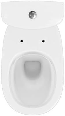 Top-down view of Cersanit K667-075 toilet bowl with mounting holes