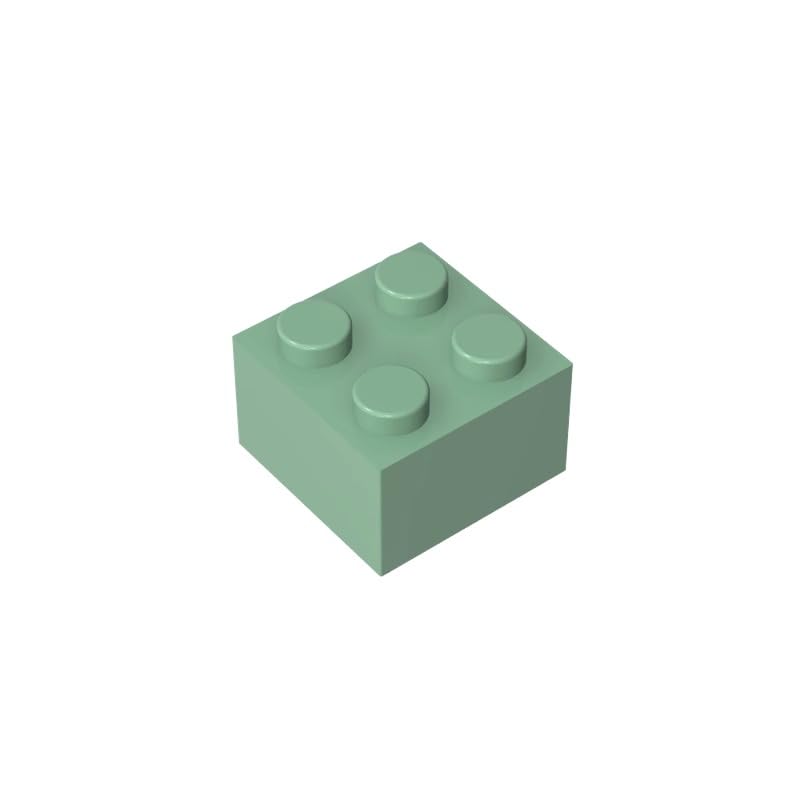 XYEIUGO 3003 Basic Bricks Brick 2x2, Sand Green, 50 PCS โ image 1