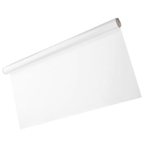 Tofficu Tableau Blanc Effaçable à Sec Rouleau Autocollant Mural 60X300 CM Papier Peint Électrostatique Amovible pour Salle de Conférence Bureau et École