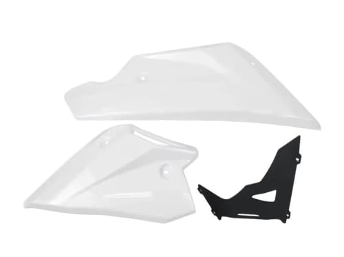 Protection châssis Hornet CB750 contre projection de gravillons sabot blanc moteur