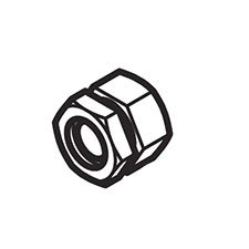 Makita Tuerca hexagonal para motosierra M6 264096-7