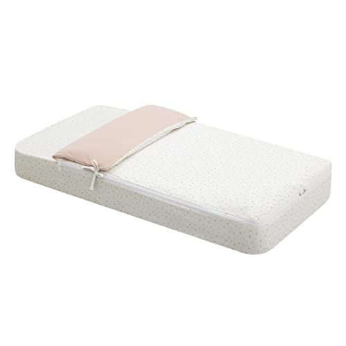 Cambrass - Saco Cuna nórdico con Cremallera - Ropa de Cuna Ajustable con Gomas - Saco de Dormir bebé desenfundable Sirve Tanto para Verano como para Invierno - Magia Rosa 60x120x3 cm