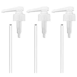 QZKJQDD Sirup Spender, Kaffee Sirup Spender, Pumpspender, Pumpspender Sirup, Dosierpumpe, Dosierpumpe für Best Body Nutrition, Ersatz-Siruppumpe für 500ml/1000ml-Flaschen (3 Stück)