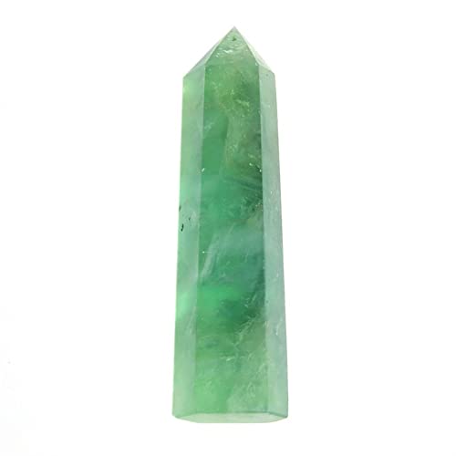 Cristal naturel fluorite verte 9-10cm en prisme pour décoration maison