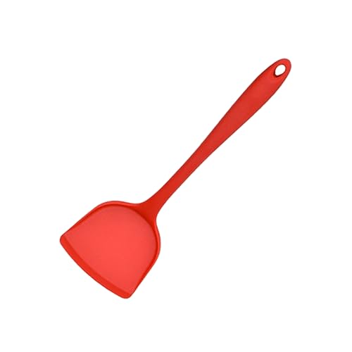 BRIGHTFUFU Spatula Turner Silicone Pan Turner Long Handle Cooking Utensil Nonstick and Heat Resistant