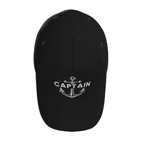 Captain with A Boat Anchor Baseball Hats for Men and Women - Classic Adjustable Hats4