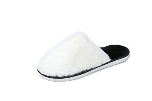 Chaussures d'hiver pour femmes : pantoufles de maison à plateforme en coton rose
