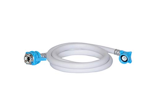 Image of PARDZWORLD 2m Extra Long Washing Machine Inlet Pipe Heavy Duty Flexible PVC Water Inflow Hose with Leak-Proof Tap Connectors for Fully Automatic Top & Front Load Washing Machines (2 Meter)