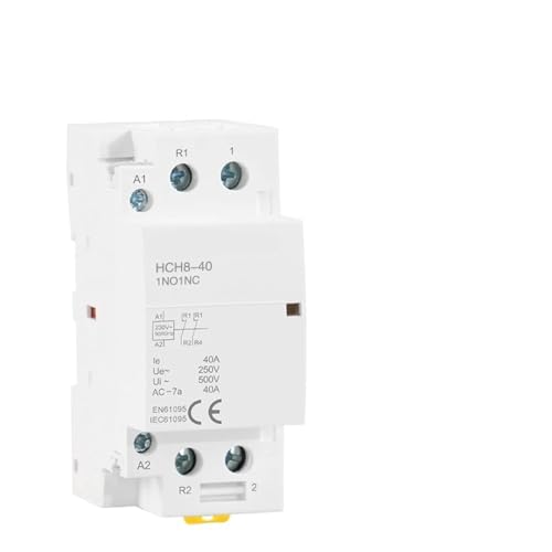 Contacteur automatique type Rail Din bipolaire HCH8-40 silencieux 1NO1NC AC230V