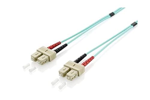 Equip SC/SC 50/125μm 1.0m 1m SC SC Turquoise - câbles de Fibre Optique (SC, SC, Male/Male, OM3, Turquoise, Multi-Mode)