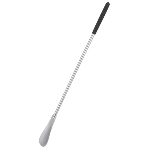 SUPVOX Calzascarpe Telescopico in Acciaio Inox, Manico Regolabile Per Scarpe E Stivali, Design Ergonomico Per Anziani E Famiglie