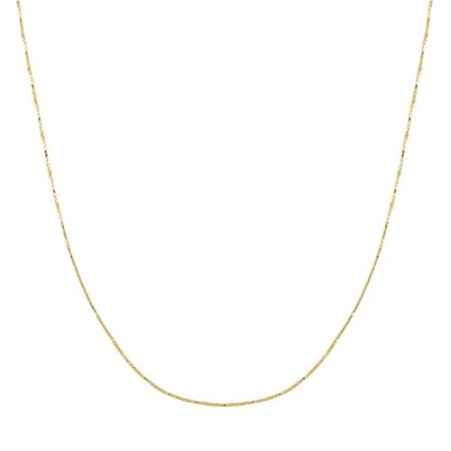 Collier pour femmes hypoallergénique avec chaîne robuste et pendentif éclat 18 carats