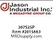 Jason Industrial 307S25P Plated Steel Crimp Sleeve, 2-1/2" Hose Inside Diameter, 3-7/16" Ferrule Inside Diameter, White