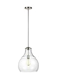 Feiss Lighting-Zola-One Light Pendant-Satin Nickel Finish