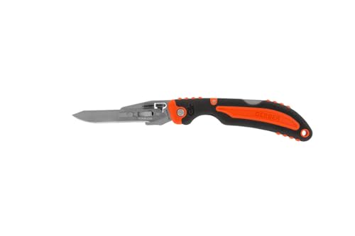Gerber Jagdmesser, Klingenlänge: 7,1 cm, Vital Pocket Folder EAB Hunting Knife, Orange, 31-003644 Gerber Jagdmesser, Klingenlänge: 7,1 cm, Vital Pocket Folder EAB Hunting Knife, Orange, 31-003644