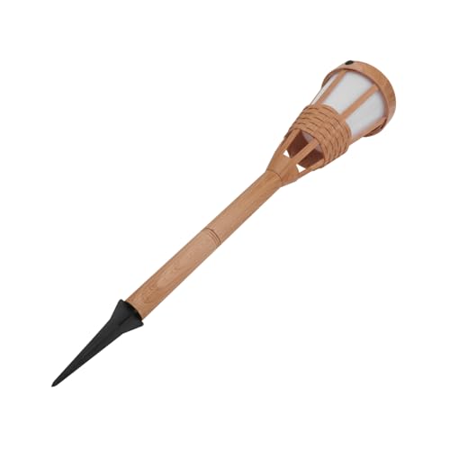 FONDOTIN 1pc Torch Shape Solar Lamp Solar Lamp Ornament Garden Decor Easy Install Lighting Tool