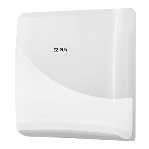 Image of EZbrnd Wall Mount SLIMFOLD Hand Towel Dispenser for Kitchen /Washroom /Office /RV /Airbnb, Pearl White, 3210-EZ