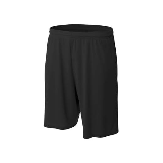 Pro Line Performance Mesh Youth Basketball Shorts (Black, Medium)